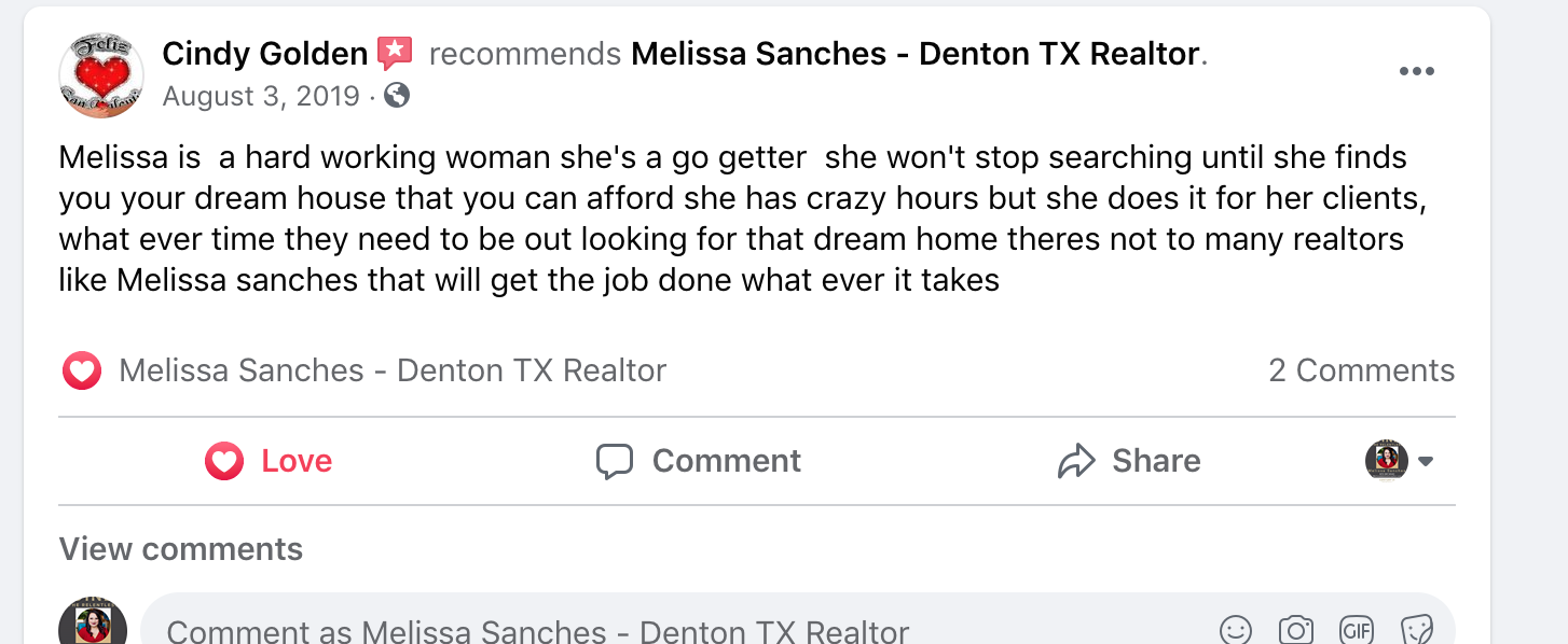 Top Real Estate Agents Denton TX Melissa Sanches