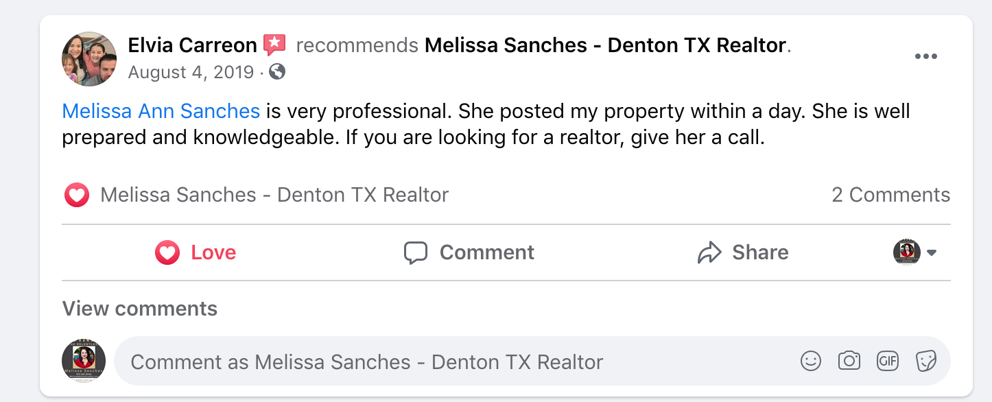 Top Real Estate Agents Denton TX Melissa Sanches