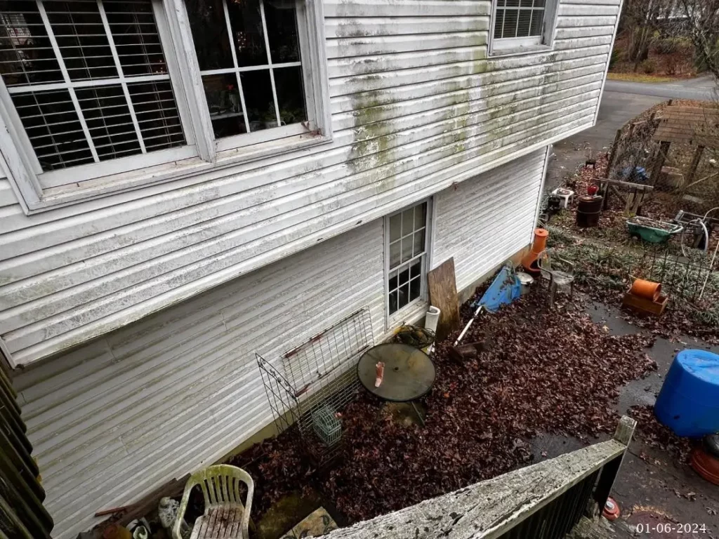 A 2-story property that needs repairs and renovation