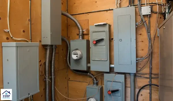 fuse boxes of different house utilities