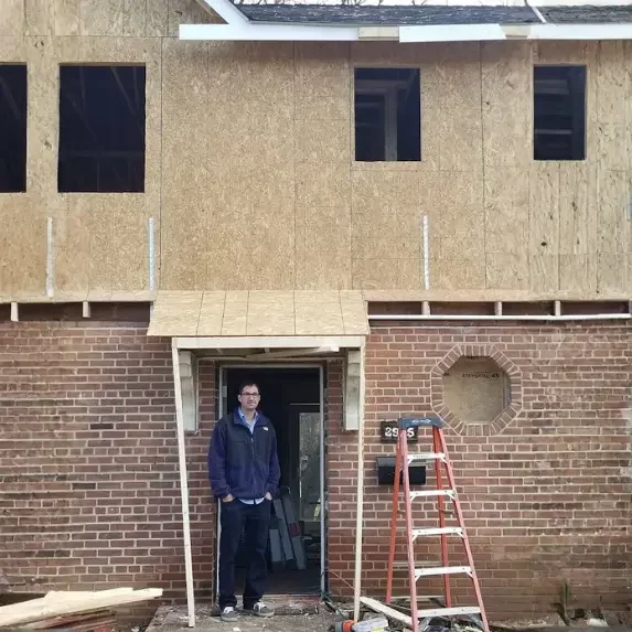 Josh visiting our past Maryland project site