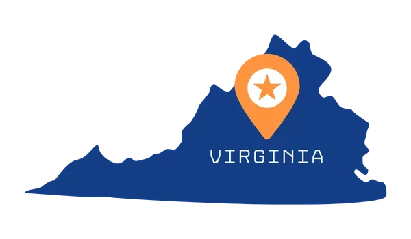 Map of Virginia