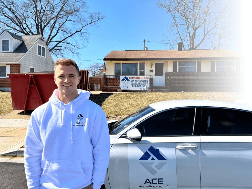 Brett checking in on the house in Glen Burnie purchased from sellers that were tired of being a landlord