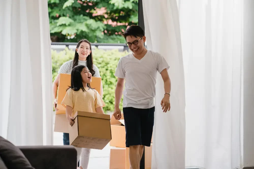 Family moving in