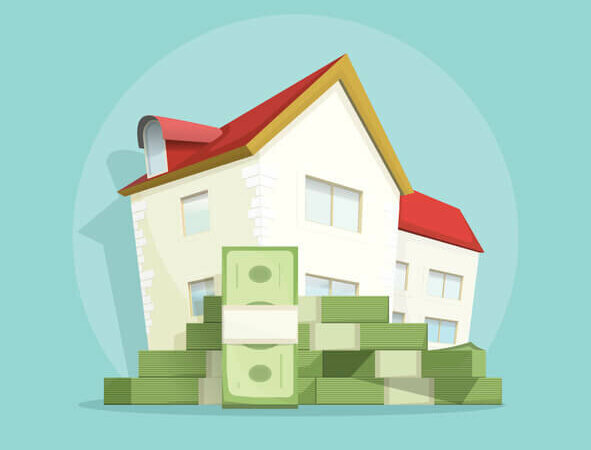 House_with_pile_money_home_selling_process_tigard_beaverton_hillsboro_bridgetown_home_buyers