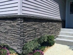 Faux Stone Skirting for Mobile Home