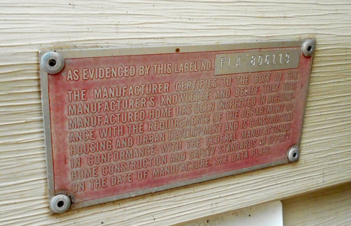 How to Find a VIN Number, Serial Number, and HUD Plate on Mobile Homes