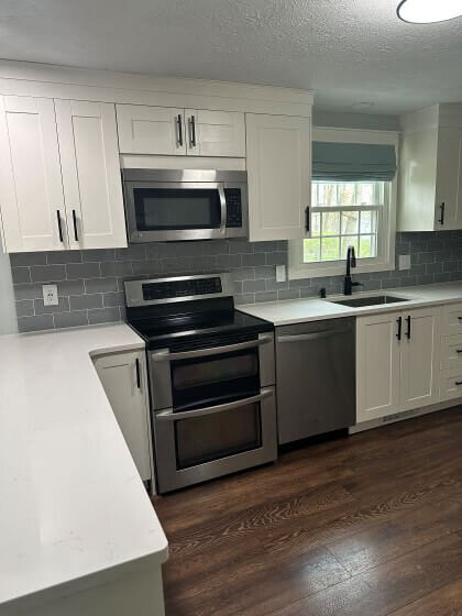 Ohio Kitchen After Renovation New Quartz Counters