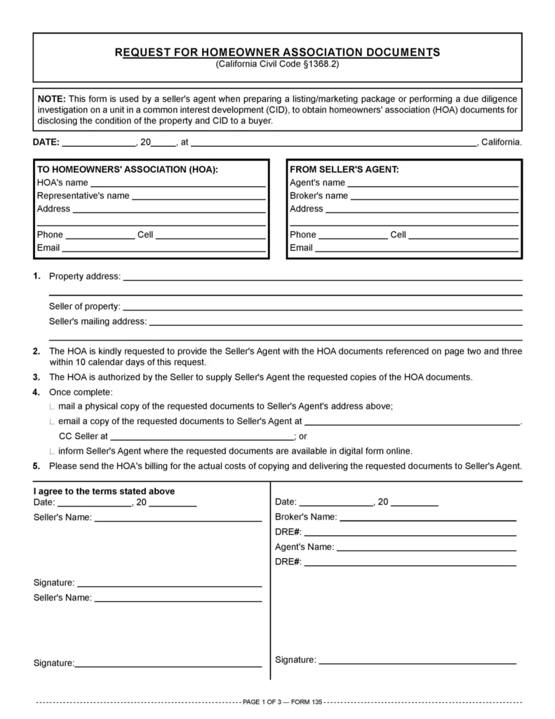 Homeowners Association (HOA) Documents
