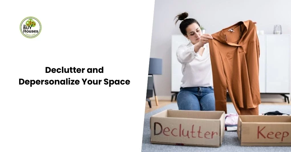 Declutter and Depersonalize Your Space