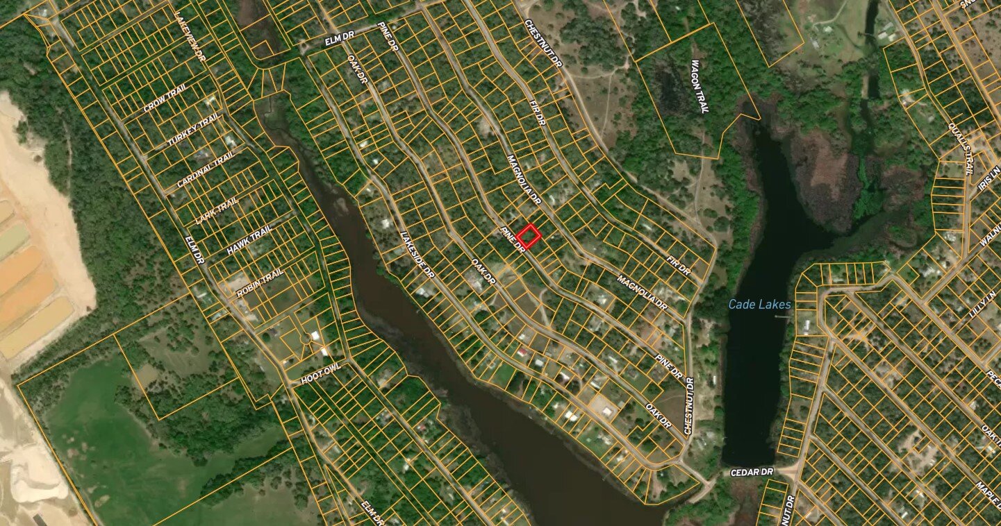 Unrestricted Vacant Land in 0.28 Acres Caldwell, Texas near Austin