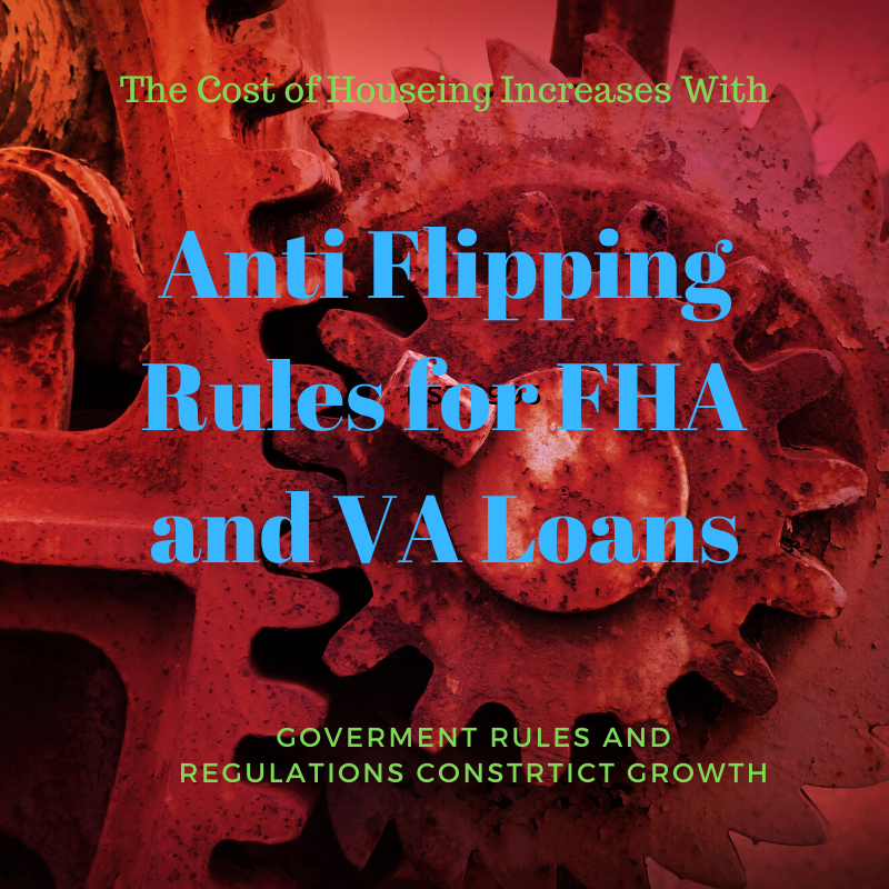 Anti Flipping Rules for FHA Loans In Sacramento Westbrook REI