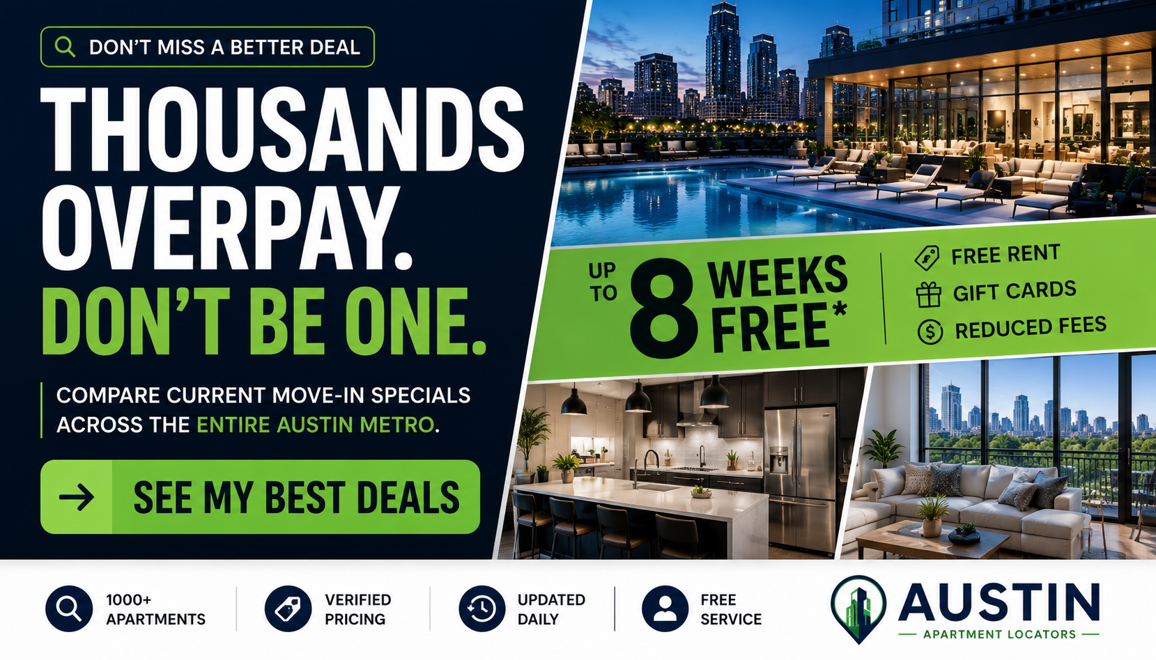 Lease Specials with Up to 8 Weeks Free in Austin