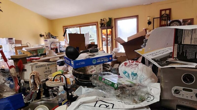 View from a Hoarder Property We've Helped With