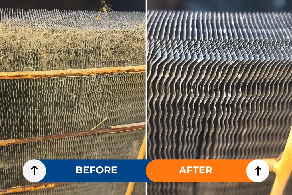 Freedom AC before and after