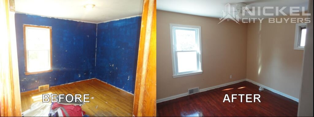Interior Before and After - Buffalo NY Property Transformation