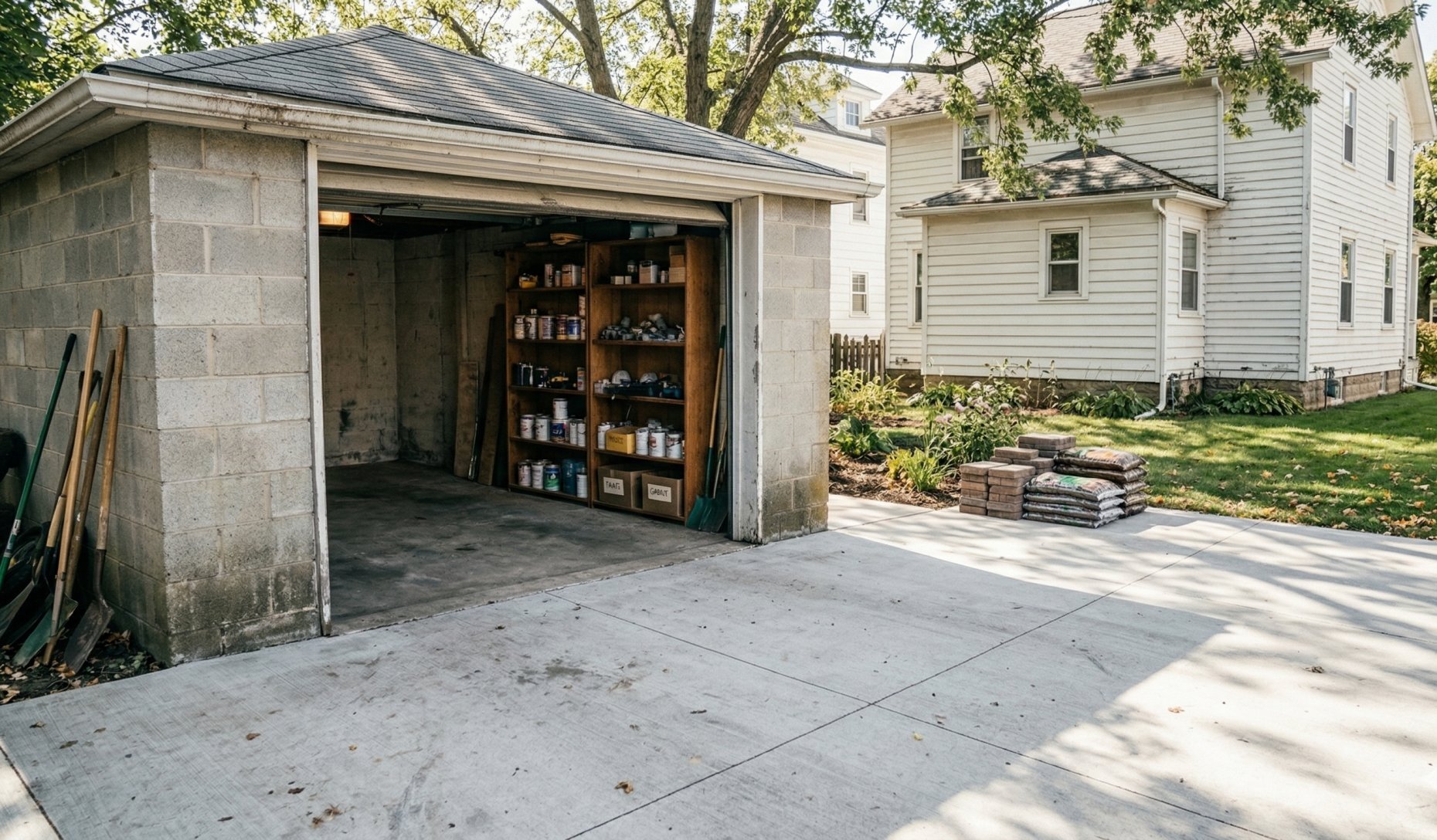 Clean garage after old tire removal and disposal — Buffalo NY homeowner resource guide by Nickel City Buyers