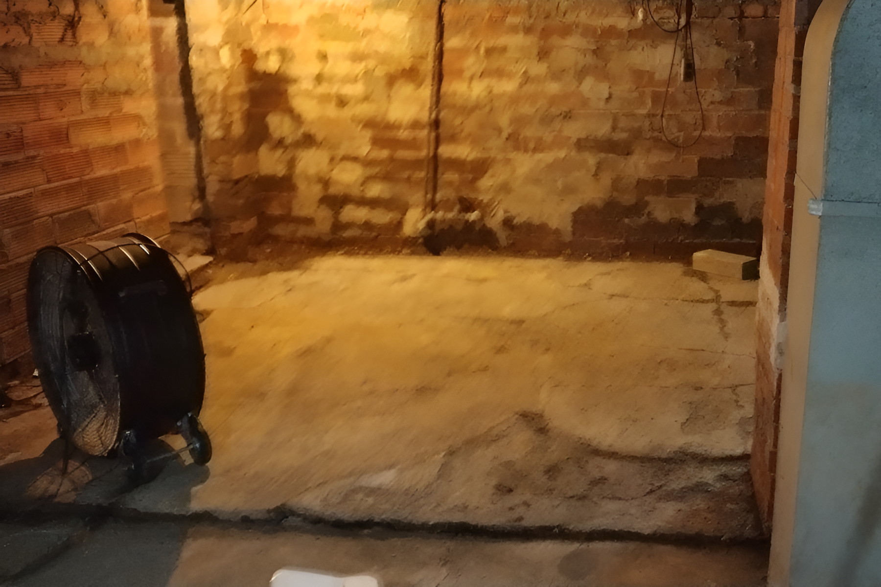 Failed clay drain tile excavated from pre-1960 Erie County NY home — collapsed perimeter drain requiring full replacement