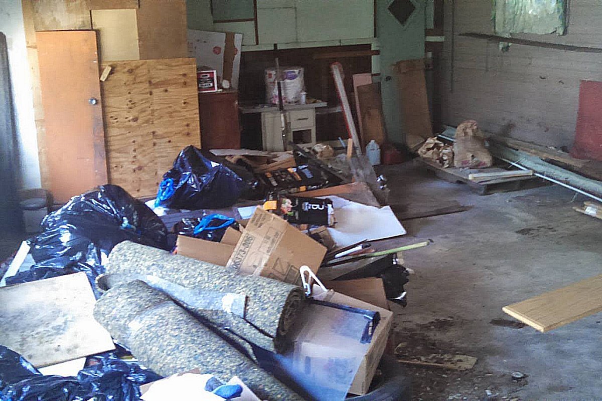 Hoarder property interior Buffalo NY