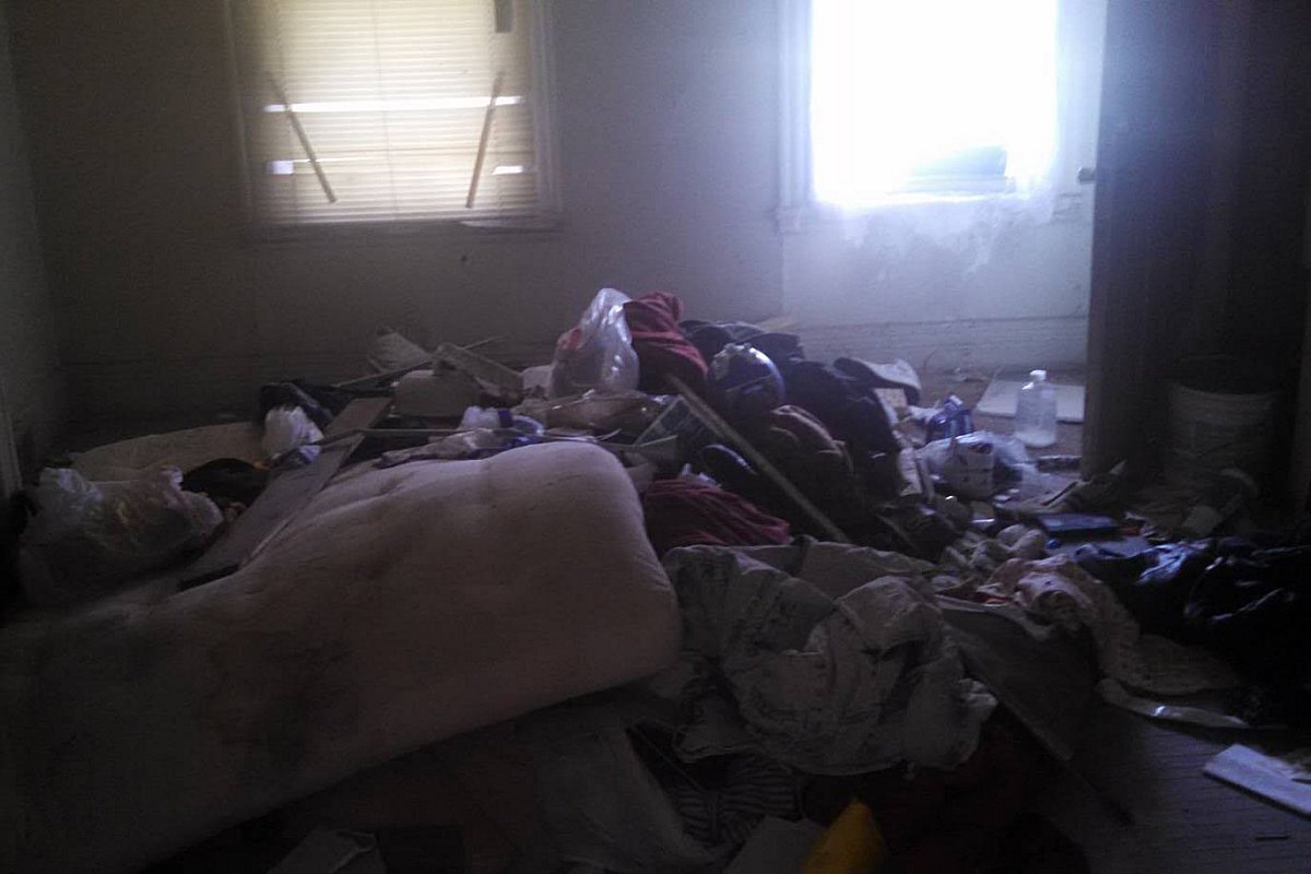Hoarder property interior Buffalo NY