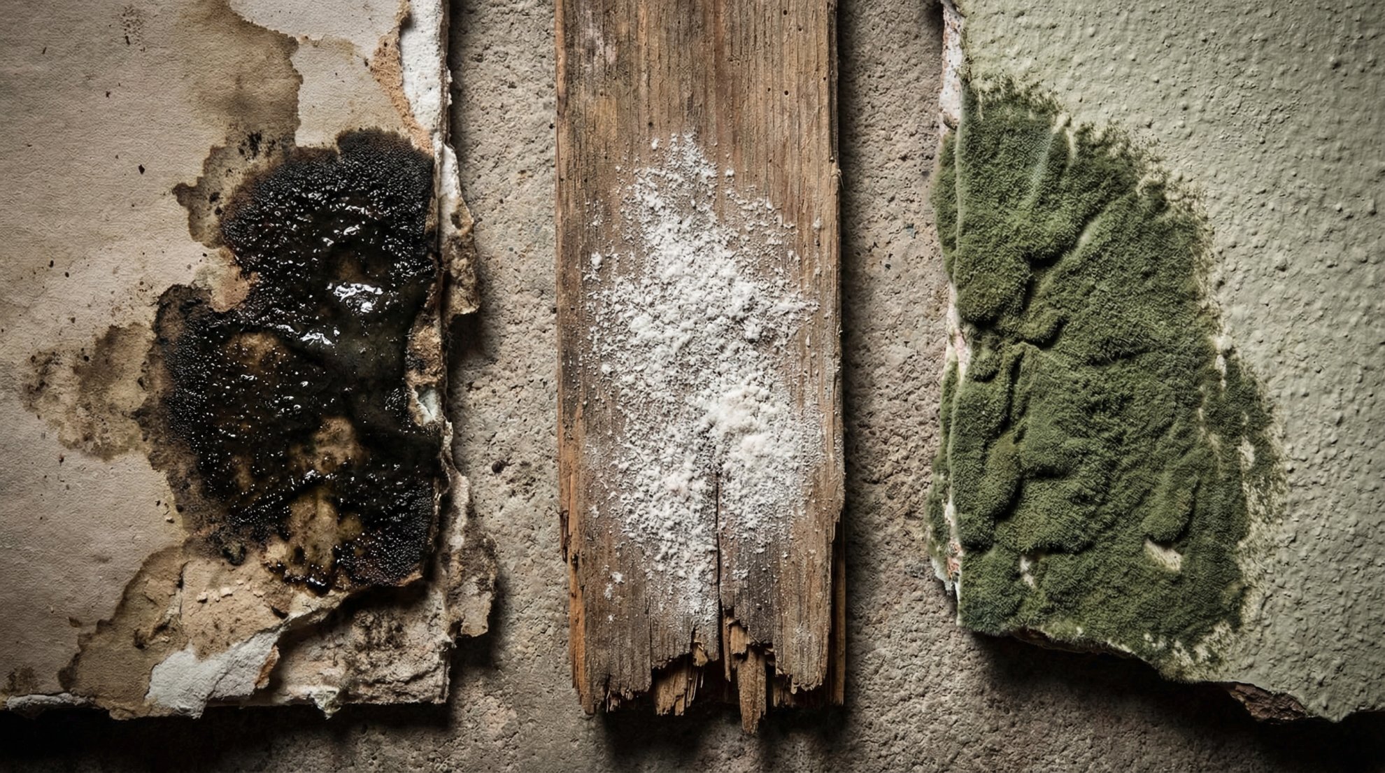 Types of mold Buffalo NY home black green white identification guide