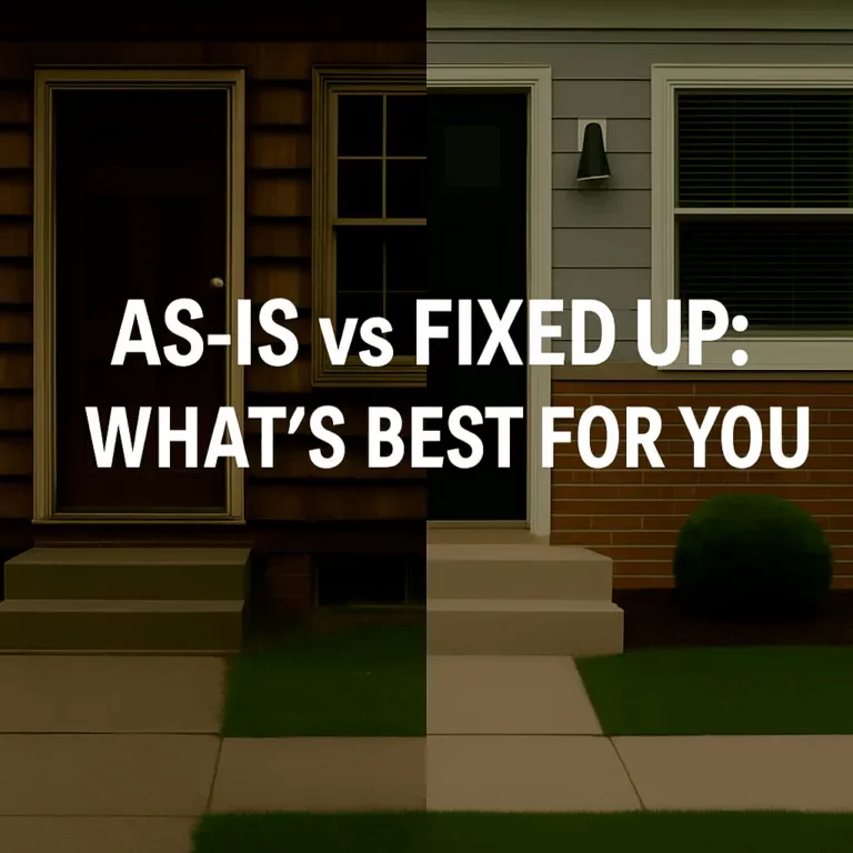 Selling a house as-is versus fixing it up