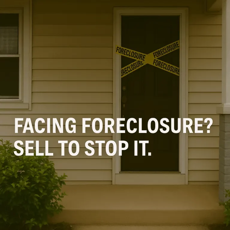 Facing Foreclosure? Sell to Stop It