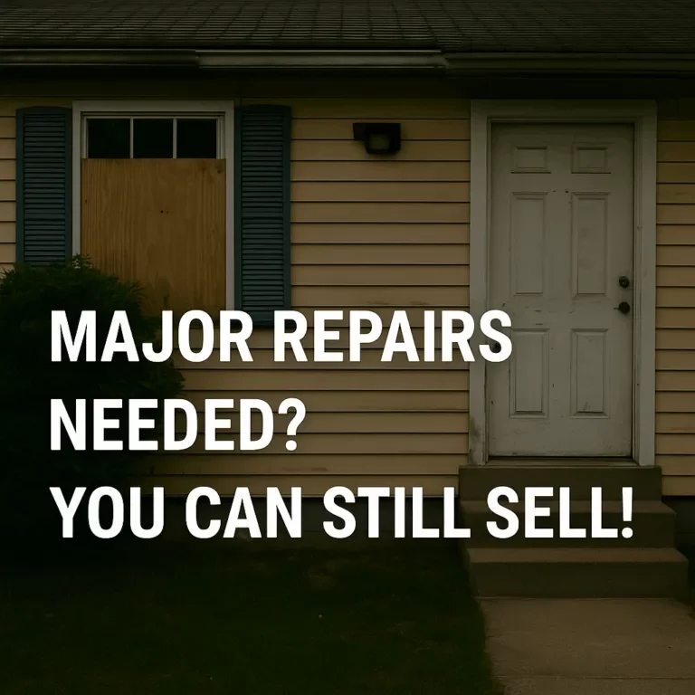 Selling a house that needs major repairs