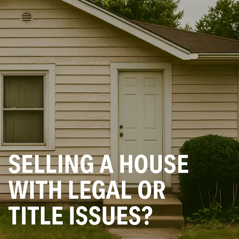 Selling a house with legal or title issues