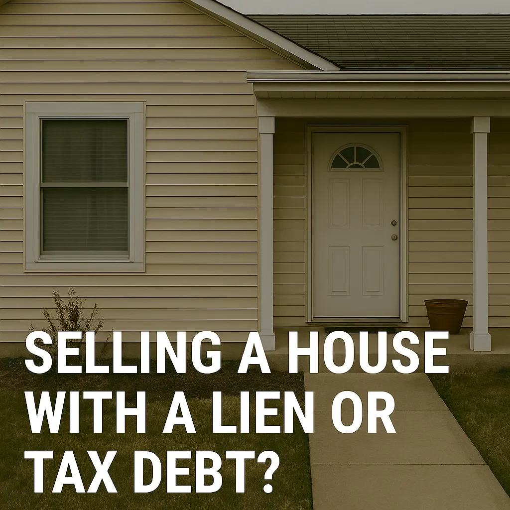 Sell a house with a lien or tax debt easily