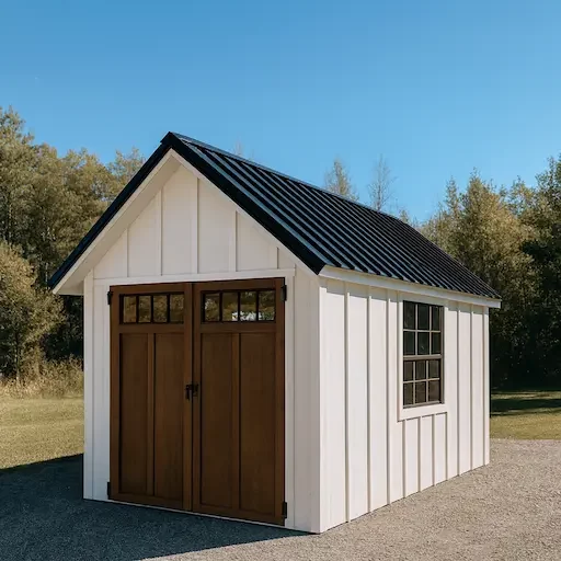 custom storage shed with metal roof in greenville sc 10x14