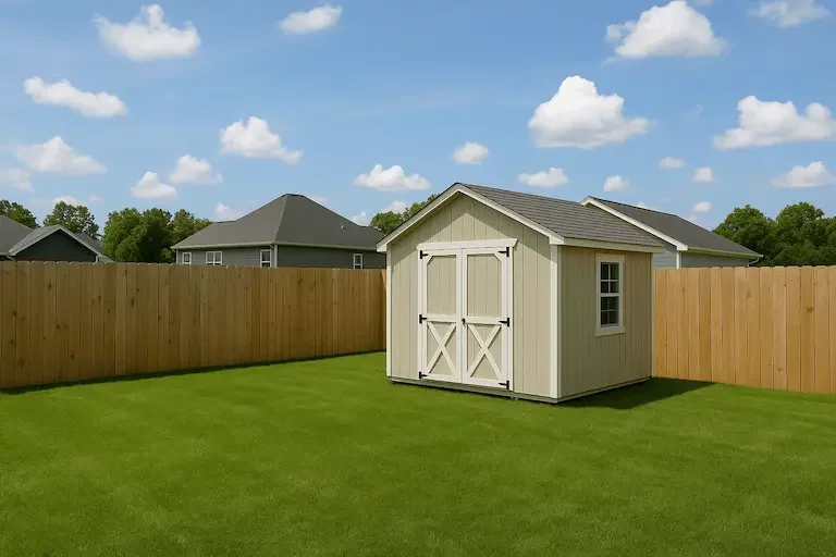 shed installed onsite