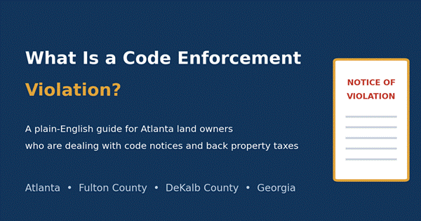 What is a code enforcement violation